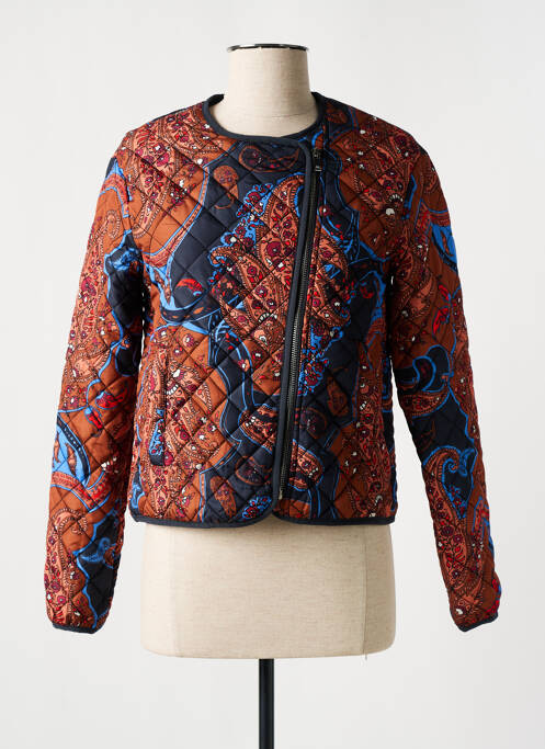 Veste casual col rond marron EDC femme