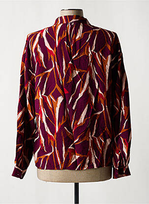 Chemisier tissage crêpe manches longues violet VILA femme