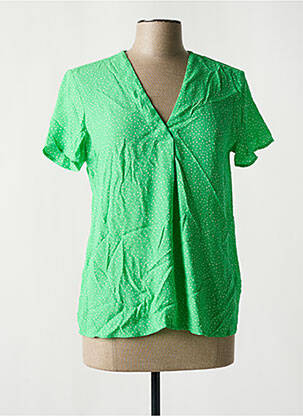 Blouse imprimé fantaisie manches courtes vert ESPRIT femme