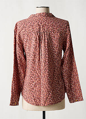 Blouse tissage popeline manches longues rose C'EST BEAU LA VIE femme