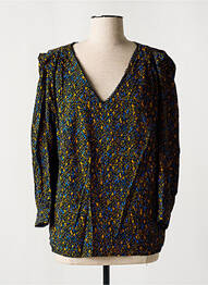 Blouse imprimé fantaisie manches 3/4 noir VILA femme