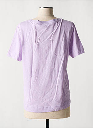 T-shirt col v manches courtes violet ESPRIT femme