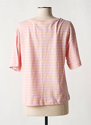 T-shirt coupe droite manches courtes rose ESPRIT femme
