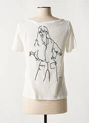 T-shirt beige VILA pour femme seconde vue