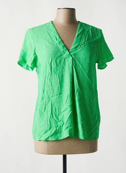 Blouse manches courtes manches courtes vert ESPRIT femme