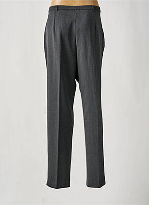 Pantalon droit fermeture zippée sous rabat boutonné gris FRANCE RIVOIRE femme