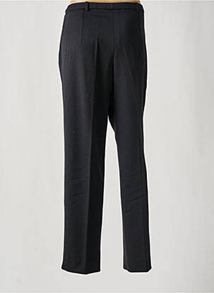 Pantalon droit fermeture zippée sous rabat boutonné noir GUY DUBOUIS femme