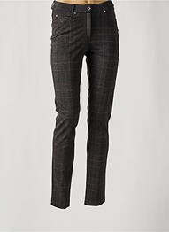 Pantalon slim poches gris FRANCE RIVOIRE femme