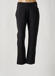 Pantalon slim taille élastique noir CHRISTINE LAURE femme