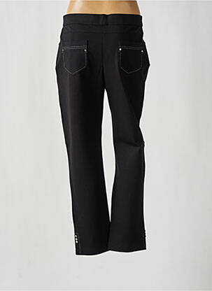 Pantalon slim taille élastique noir CHRISTINE LAURE femme