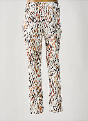 Pantalon slim poches marron ANNA MONTANA femme