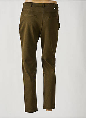 Pantalon slim taille élastique vert CHRISTINE LAURE femme