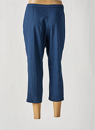 Pantacourt coupe droite bleu GUY DUBOUIS femme