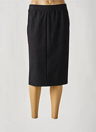Jupe mi-longue coupe droite noir TELMAIL femme
