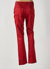 Pantalon droit orange CHRISTINE LAURE pour femme seconde vue