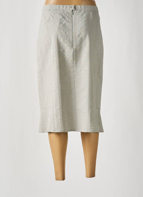 Jupe mi-longue beige FRANCE RIVOIRE pour femme