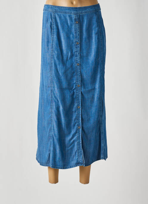 Jupe mi-longue bleu BARBARA LEBEK pour femme