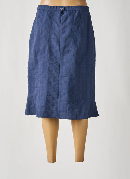 Jupe mi-longue bleu FRANCE RIVOIRE pour femme