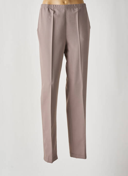 Pantalon droit beige GUY DUBOUIS pour femme