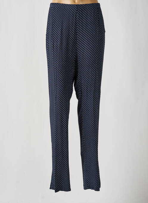 Pantalon droit bleu FRANCE RIVOIRE pour femme