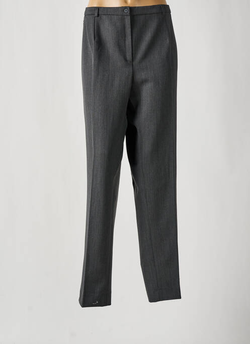 Pantalon droit gris FRANCE RIVOIRE pour femme