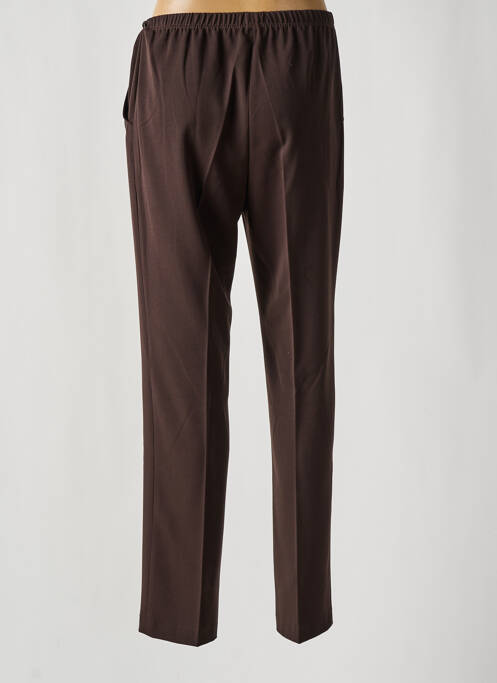 Pantalon droit marron FRANCE RIVOIRE pour femme