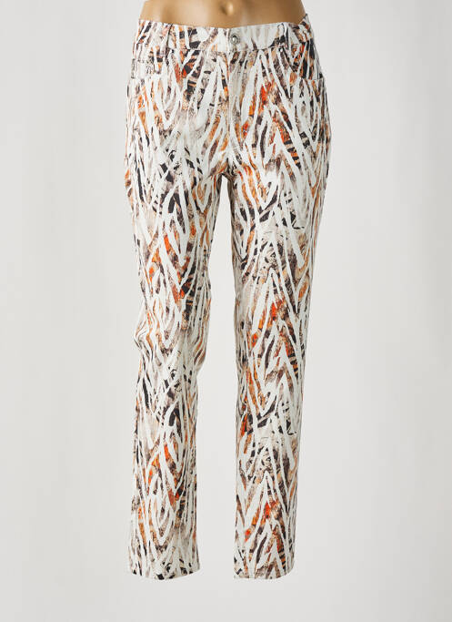 Pantalon slim marron ANNA MONTANA pour femme