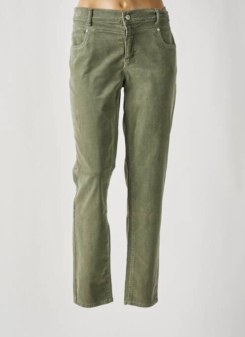Pantalon slim vert ANNA MONTANA pour femme