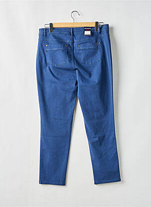 Pantalon slim poches bleu ANNA MONTANA femme