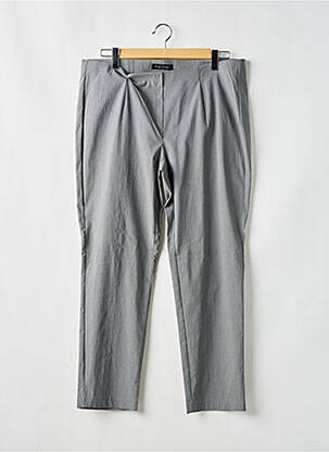 Pantalon droit taille élastique gris MAGIC SHAPE femme