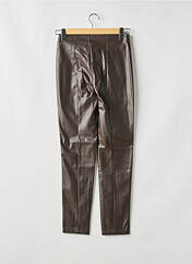 Pantalon slim marron ANNA MONTANA pour femme seconde vue