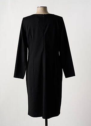 Robe mi-longue manches 3/4 manches 3/4 noir FRANCE RIVOIRE femme