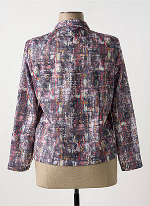 Chemisier coupe cintrée manches longues gris FRANCE RIVOIRE femme