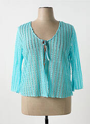 Gilet manches longues bleu TELMAIL pour femme seconde vue