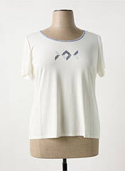 T-shirt beige TELMAIL pour femme seconde vue