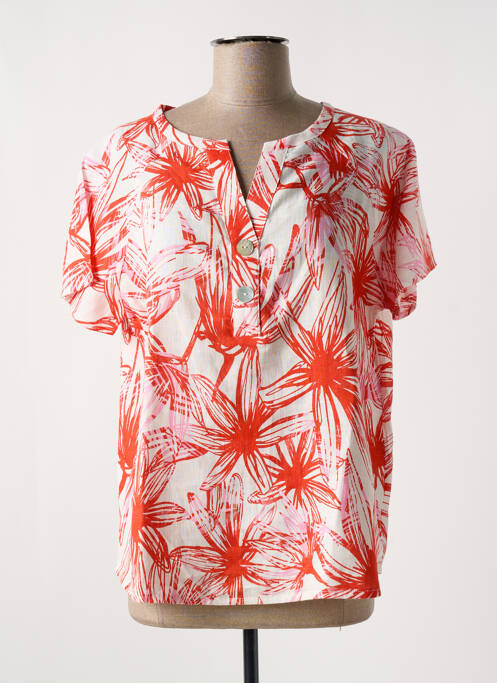 Blouse rouge CHRISTINE LAURE pour femme