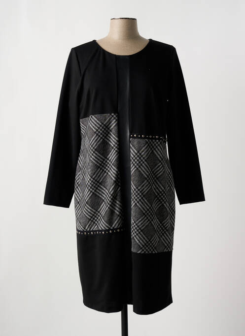 Robe mi-longue noir FRANCE RIVOIRE pour femme