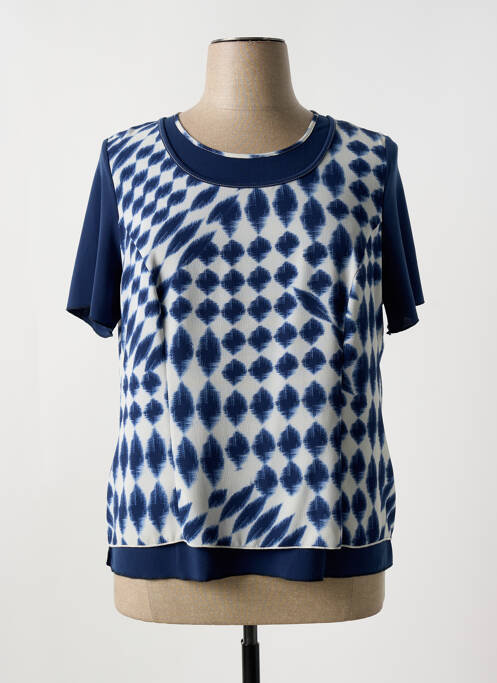 Top bleu FRANCE RIVOIRE pour femme