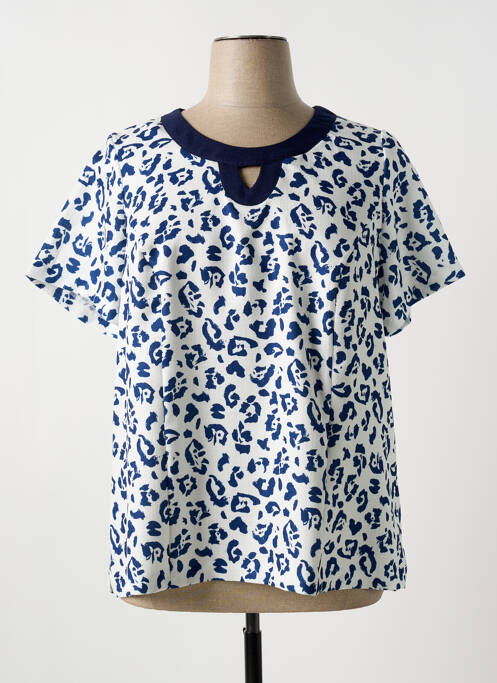 Top bleu FRANCE RIVOIRE pour femme