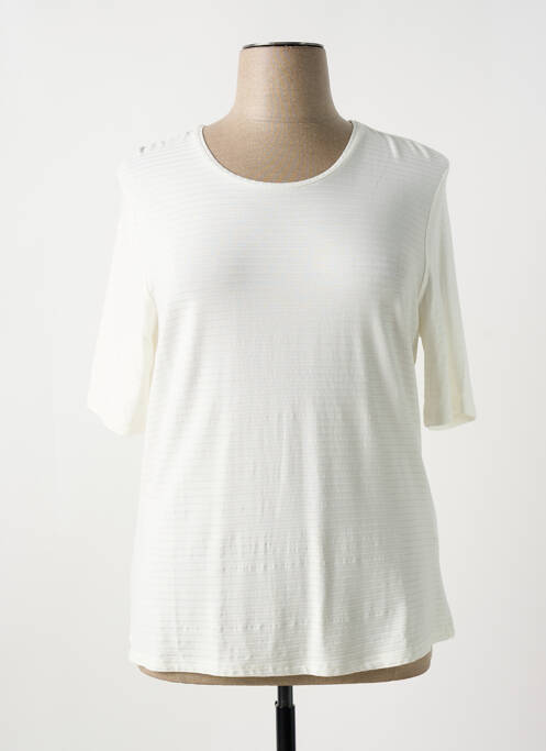 T-shirt beige BARBARA LEBEK pour femme