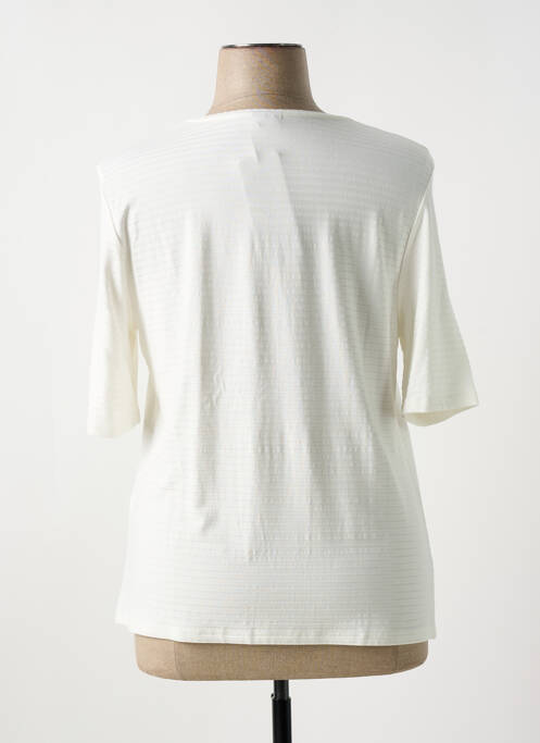 T-shirt beige BARBARA LEBEK pour femme