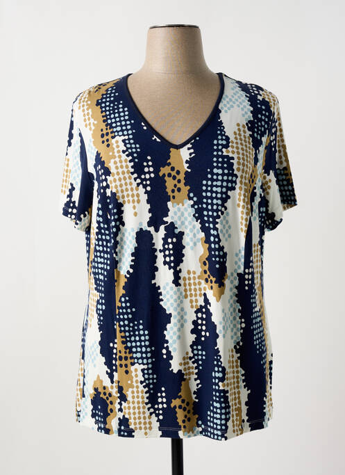 T-shirt bleu FRANCE RIVOIRE pour femme