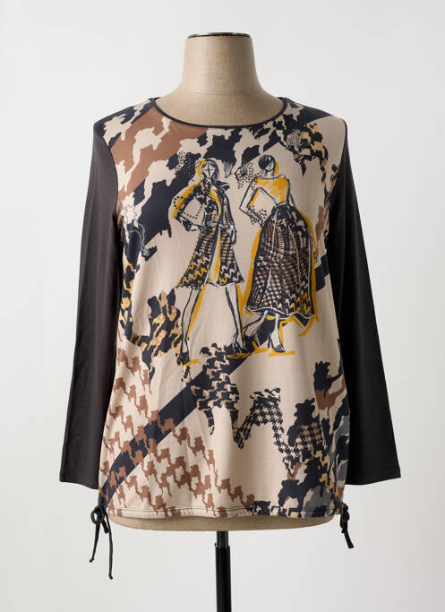 T-shirt marron BARBARA LEBEK pour femme