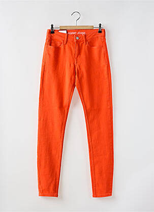 Jeans skinny taille normale taille normale orange ESPRIT femme