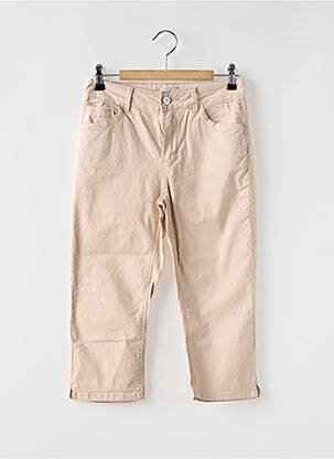 Corsaire stretch taille normale beige C'EST BEAU LA VIE femme