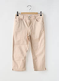 Corsaire stretch taille normale beige C'EST BEAU LA VIE femme