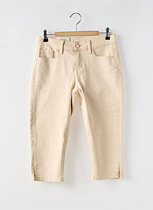 Corsaire tissage denim taille normale beige ESPRIT femme