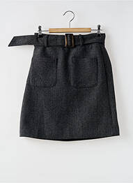 Jupe courte poches gris C'EST BEAU LA VIE femme