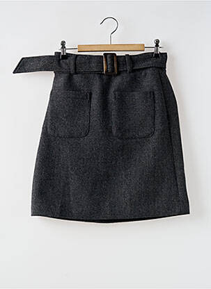 Jupe courte poches gris C'EST BEAU LA VIE femme