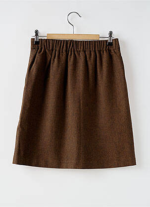 Jupe courte poches marron C'EST BEAU LA VIE femme